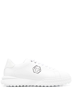 Philipp Plein low-top leather sneakers - White