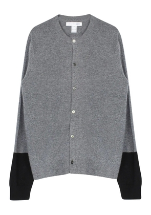 Comme Des Garçons Shirt colour-block cardigan - Grey