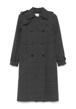 SANDRO crystal-embellished coat - Grey