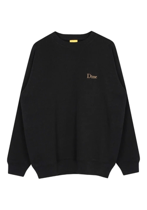 dime logo-embroidered sweatshirt - Black
