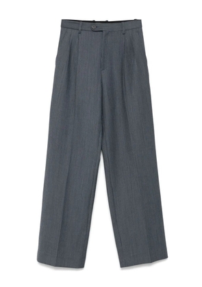 SANDRO striped straight-leg trousers - Blue