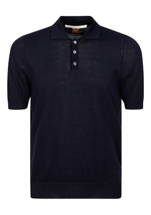 Alpha Industries button-fastening polo shirt - Blue