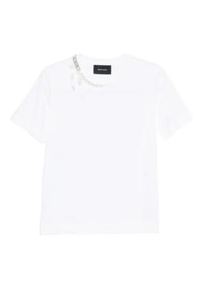 Simone Rocha pearl-detail T-shirt - White