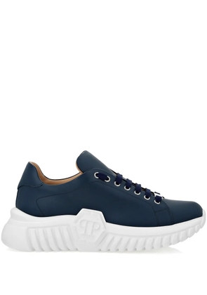 Philipp Plein Supersonic leather sneakers - Blue