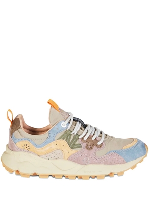 FLOWER MOUNTAIN panelled-design sneakers - Neutrals