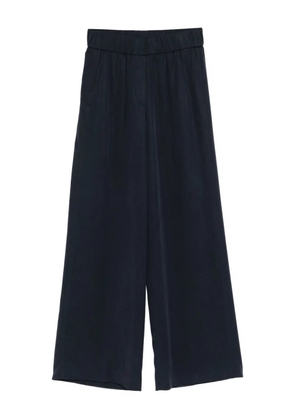 Peserico elastic-waist wide-leg trousers - Blue