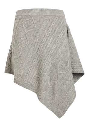 STAUD cable knit skirt - Grey