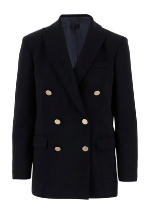 F.It peak-lapel double-breasted jacket - Blue