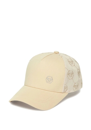 Philipp Plein Hexagon-plaque cap - Neutrals