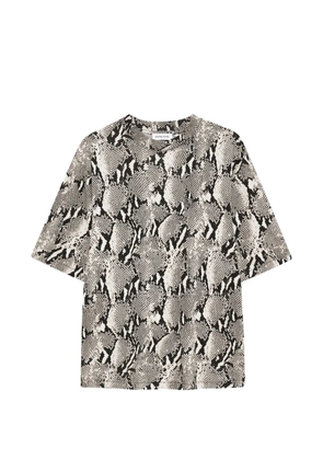 ANINE BING washed python tee T-shirt - Grey