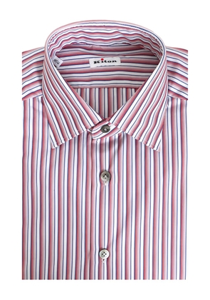 Kiton striped shirt - Red