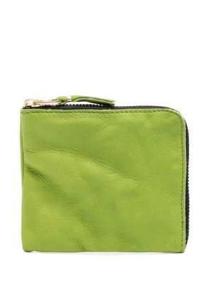 Comme Des Garçons Wallet zip-up leather cardholder - Green