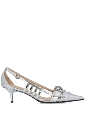 PINKO multi-straps leather pumps - Silver