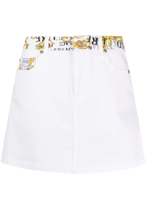Versace Jeans Couture Logo Couture mini skirt - White