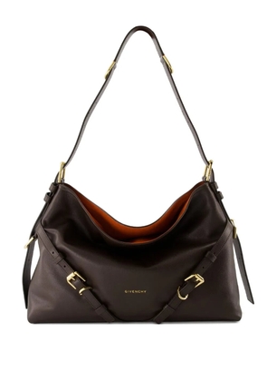 Givenchy medium Voyou buckle-fastening calfskin shoulder bag - Brown
