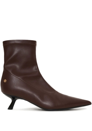 ANINE BING 50mm pointed-toe boots - Brown