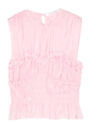 Cecilie Bahnsen Uphi ruffled top - Pink