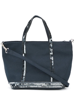 Vanessa Bruno small sequin trim shopping tote - Blue