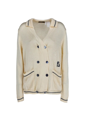 Fendi Pre-Owned double-breasted cardigan - Neutrals