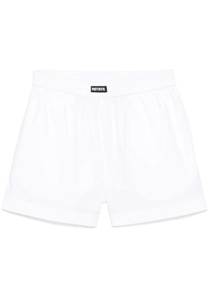 ROTATE BIRGER CHRISTENSEN poplin boxer shorts - White