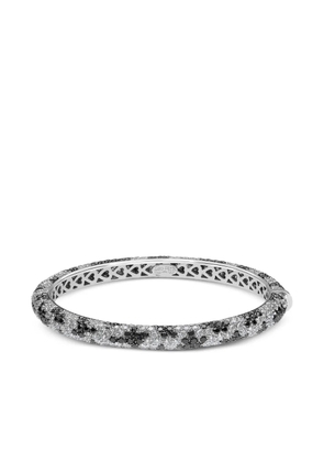 LEO PIZZO 18K white gold Leopard diamond bange - Silver