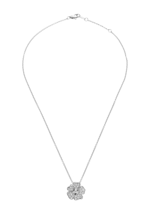 LEO PIZZO 18kt white gold Flora diamond necklace - Silver