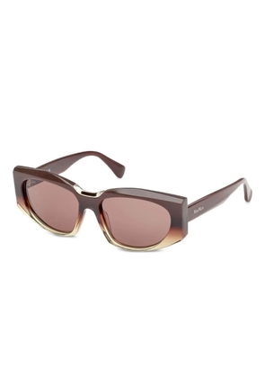 Max Mara Eyewear geometric-frame sunglasses - Brown