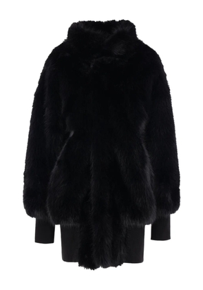 Vaquera faux-fur leather coat - Black