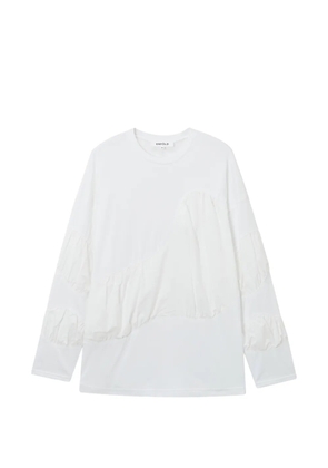 Enföld gathered panel top - White