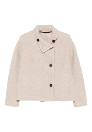 Harris Wharf London long-sleeve buttoned jacket - Neutrals