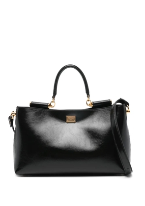 Dolce & Gabbana Vittoria leather tote bag - Black