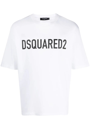 DSQUARED2 logo-print cotton T-shirt - White