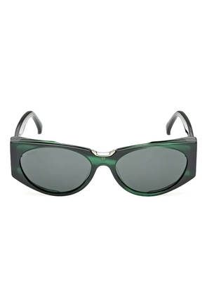 Max Mara Eyewear geometric-frame sunglasses - Green