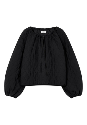 TOMBOY neck-string quilted top - Black