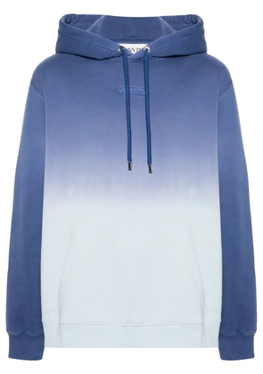 Lanvin gradient-effect cotton hoodie - Blue