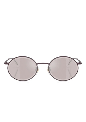 Giorgio Armani oval-frame sunglasses - Purple