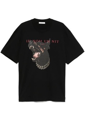 Ih Nom Uh Nit dog-print T-shirt - Black