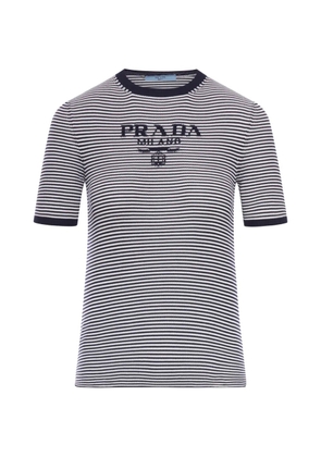 Prada striped sweater - White