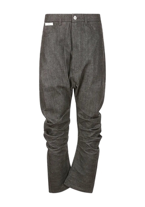 Setchu straight-leg trousers - Black