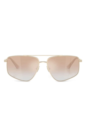 Jimmy Choo Eyewear geometric-frame sunglasses - Gold