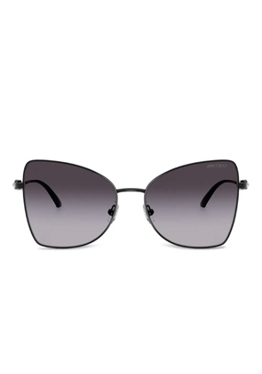 Jimmy Choo Eyewear crystal-embellished cat-eye sunglasses - Black