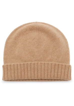 Malo fine-knit cashmere beanie - Neutrals