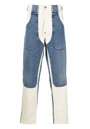 Diesel panelled straight-leg jeans - Blue