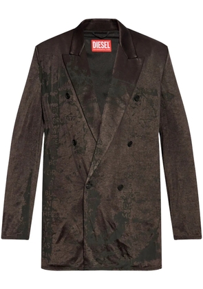 Diesel double-breasted blazer - Brown