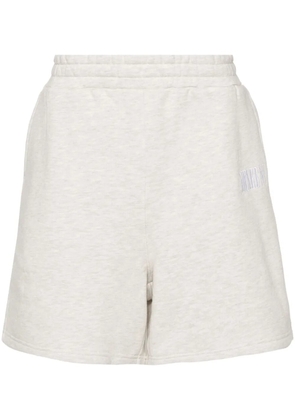 Awake NY embroidered-logo cotton track shorts - Grey