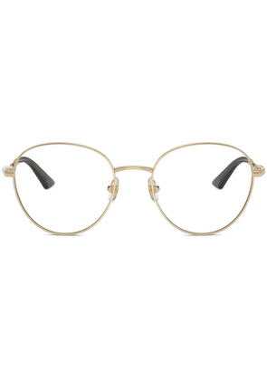 Jimmy Choo Eyewear faux pearl-embellished glasses - Gold