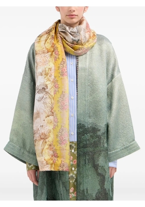 Pierre-Louis Mascia floral-pattern scarf - Yellow