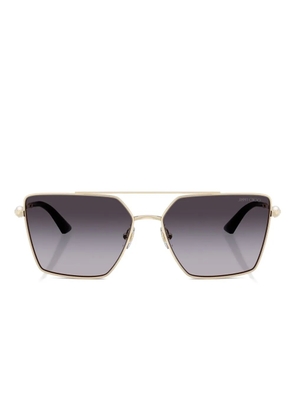 Jimmy Choo Eyewear embellished square-frame sunglasses - Gold