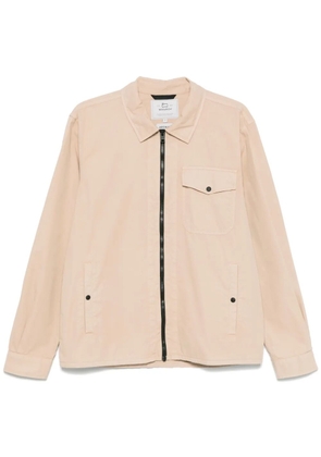 Woolrich gabardine-weave overshirt - Neutrals
