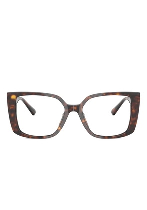 Jimmy Choo Eyewear tortoiseshell square-frame glasses - Brown